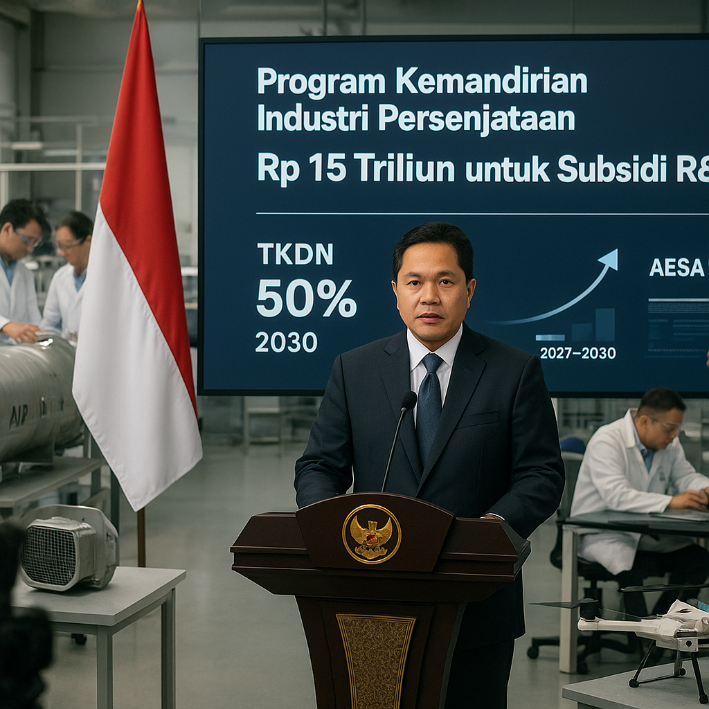 Program Kemandirian Industri Persenjataan: Pemerintah Alokasikan Rp 15 Triliun untuk Subsidi R&D Alutsista