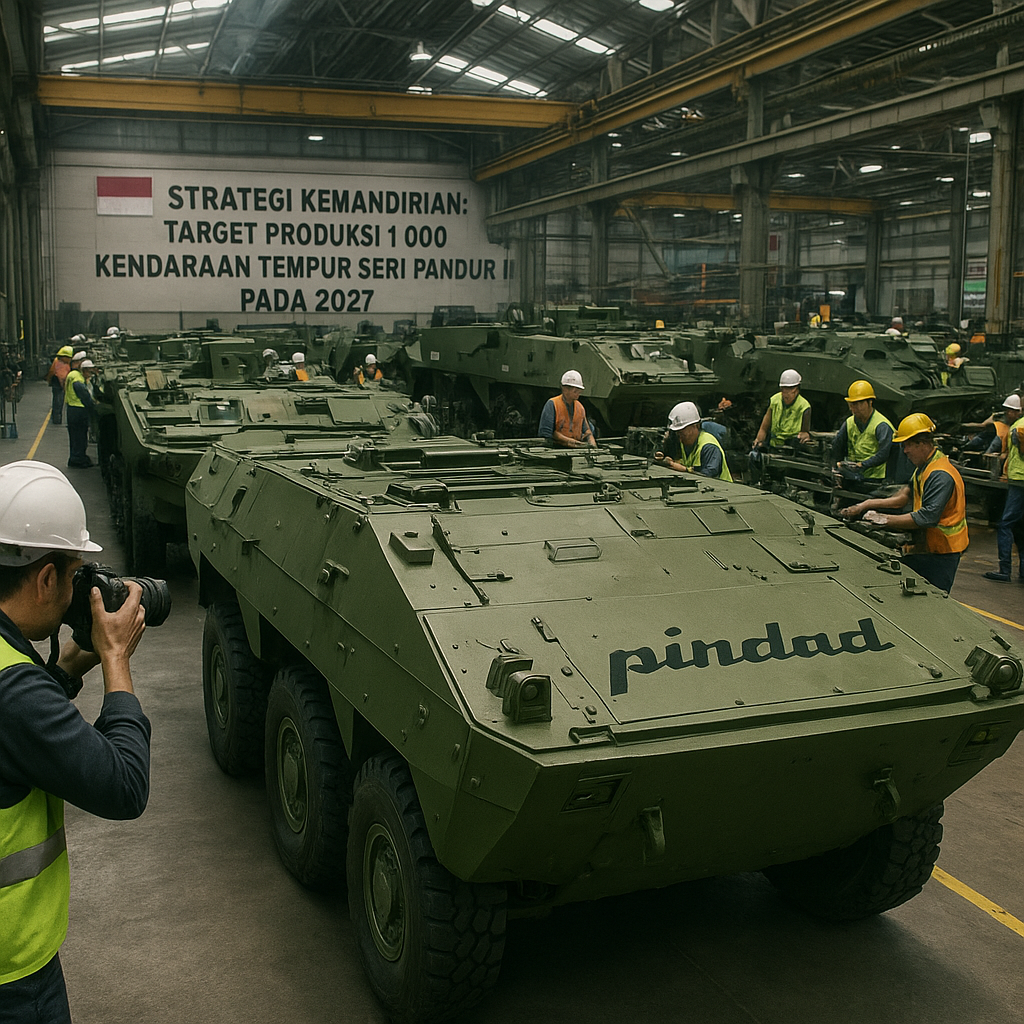 Strategi Kemandirian: Target Produksi 1.000 Kendaraan Tempur Seri Pandur II pada 2027