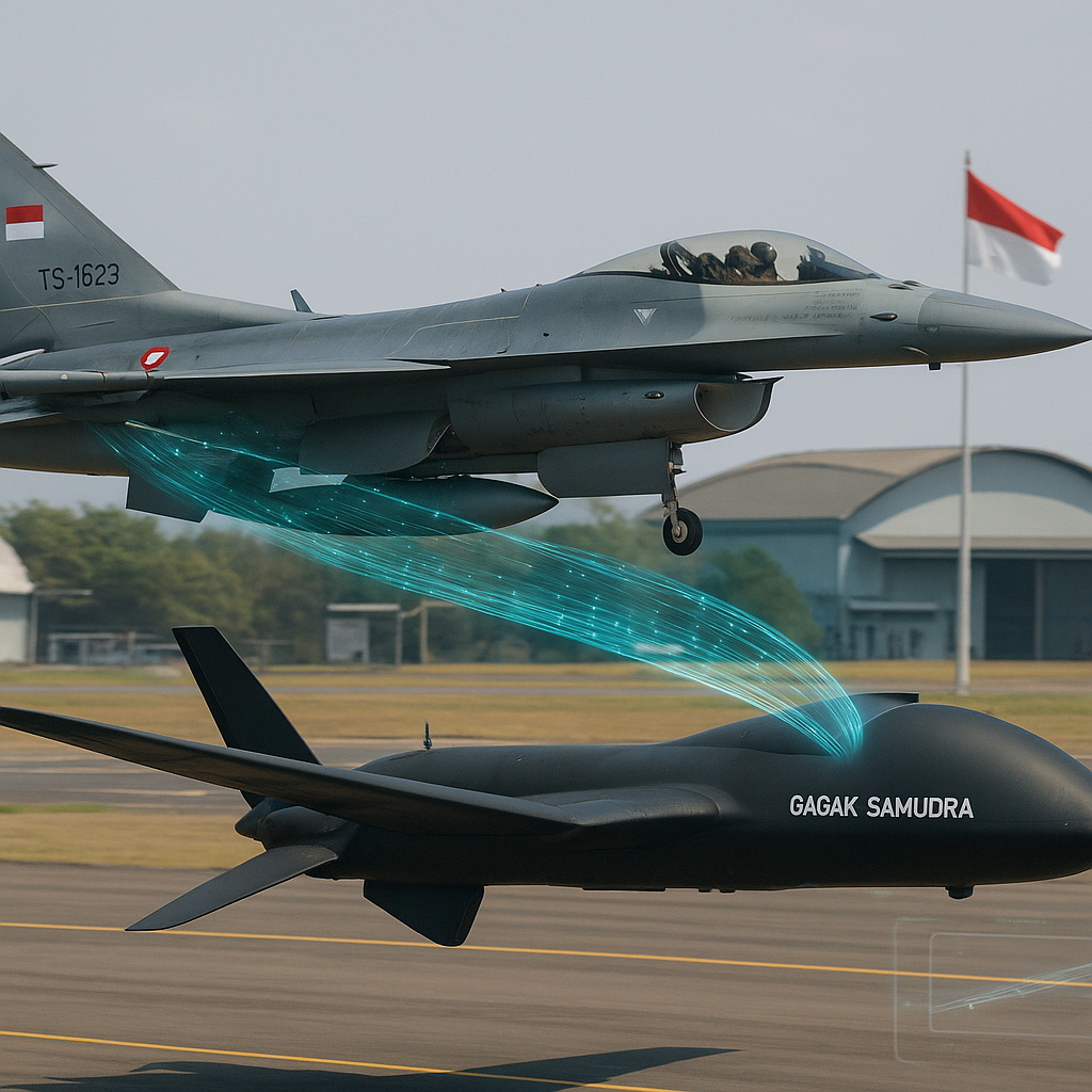 Integrasi Sistem Senjata Bergenjata: TNI AU Uji Konektivitas F-16 Viper dengan Drone Gagak Samudra