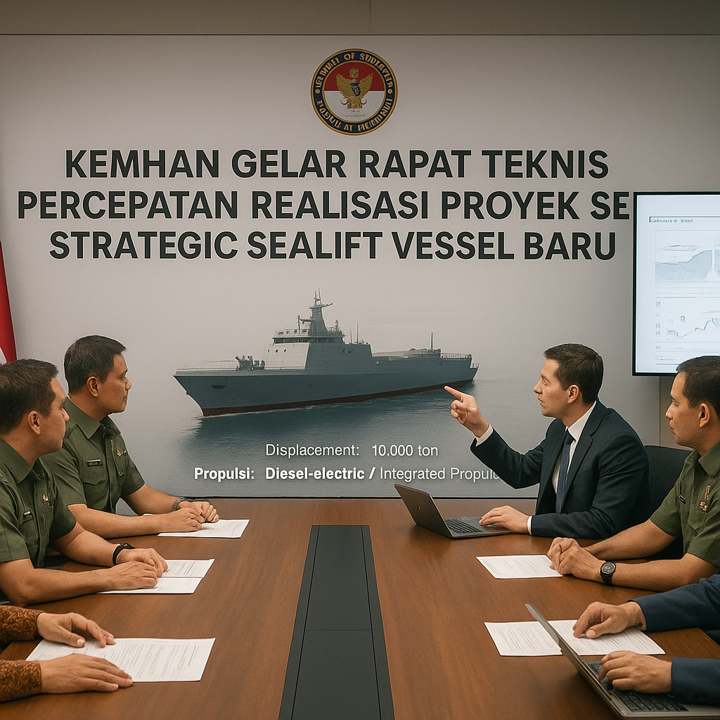 Kemhan Gelar Rapat Teknis Percepatan Realisasi Proyek Strategic Sealift Vessel Generasi Baru