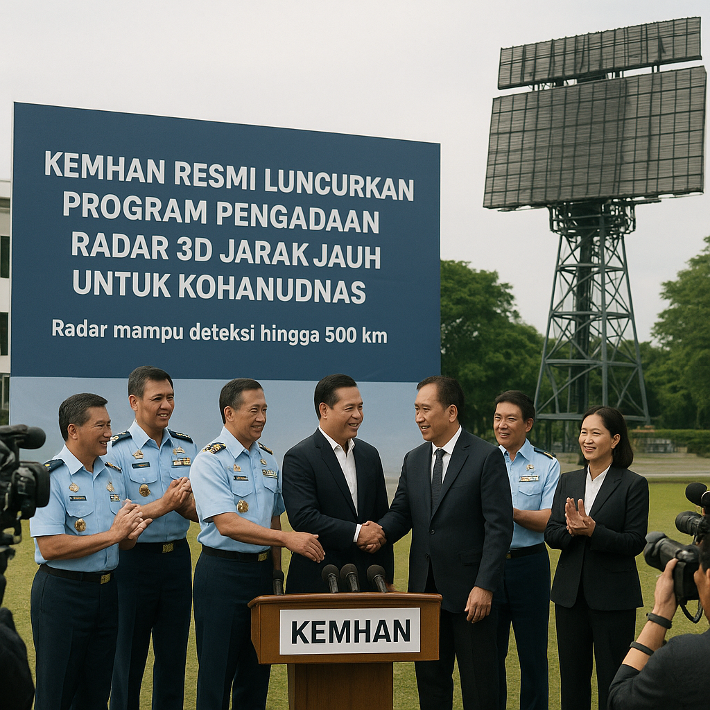 Kemhan Resmi Luncurkan Program Pengadaan Radar 3D Jarak Jauh untuk Kohanudnas