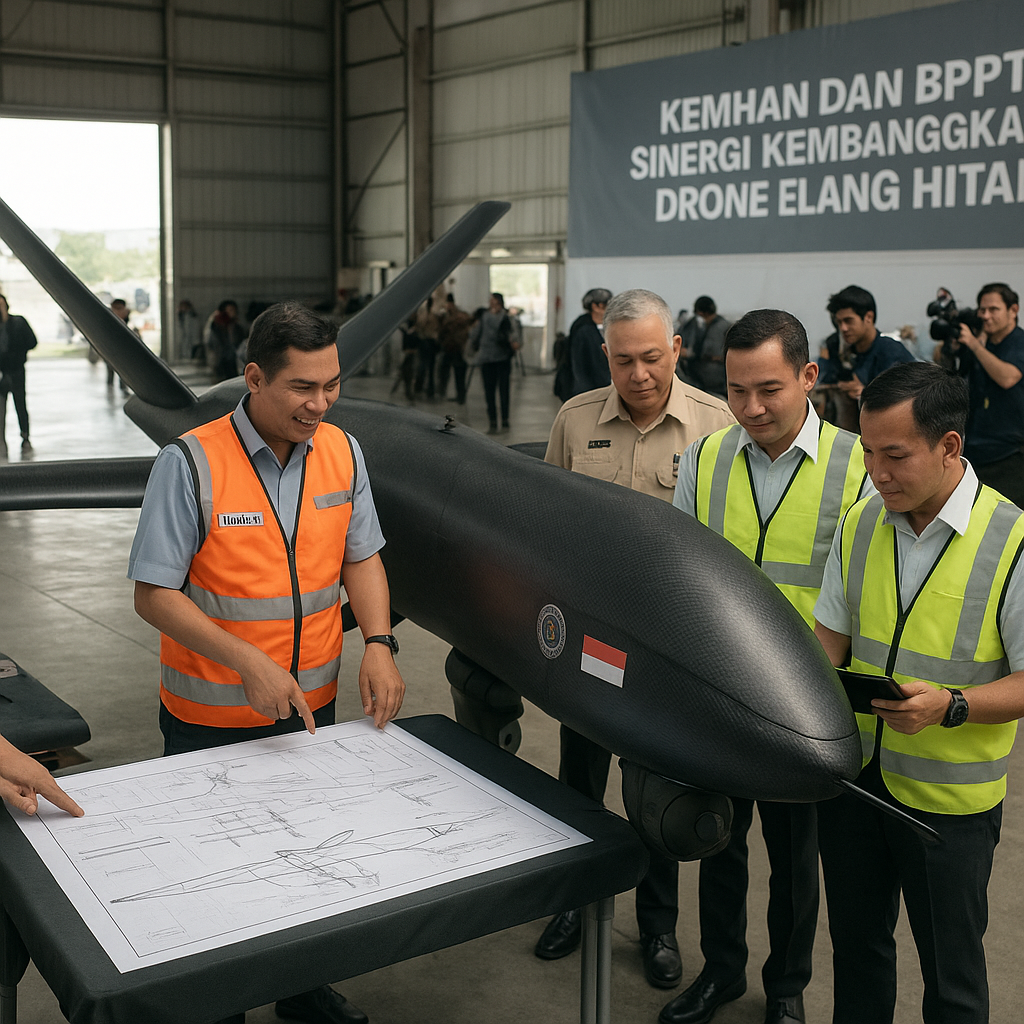 Kemhan dan BPPT Sinergi Kembangkan Drone Elang Hitam untuk ISR