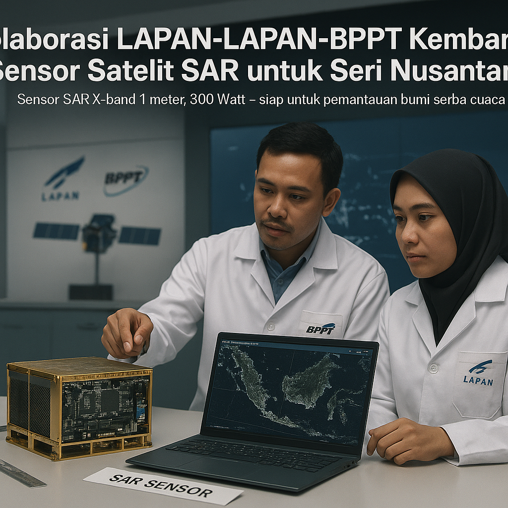 Kolaborasi Lapan-LAPAN-BPPT Kembangkan Sensor Satelit SAR untuk Seri Nusantara
