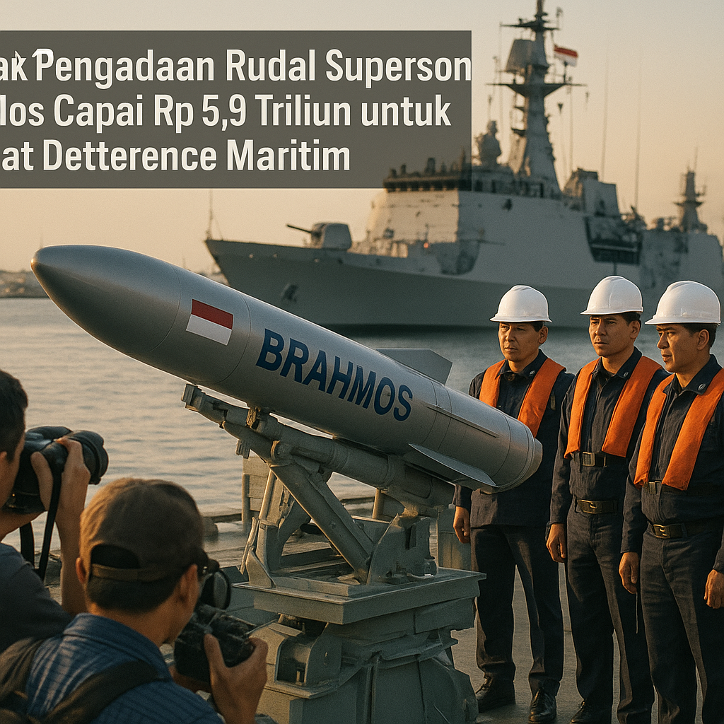 Kontrak Pengadaan Rudal Supersonik BrahMos Capai Rp 5,9 Triliun untuk Perkuat Detterence Maritim