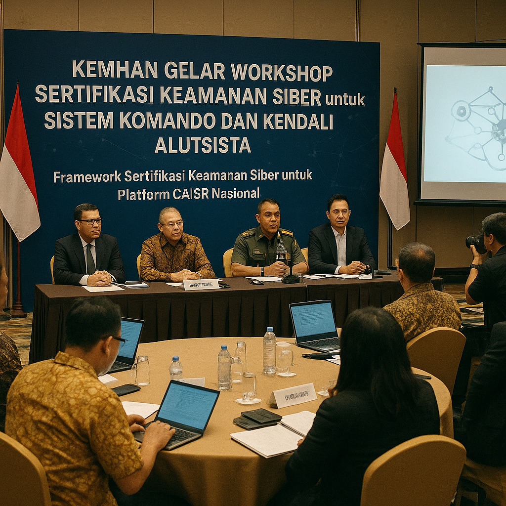 Kemhan Gelar Workshop Sertifikasi Keamanan Siber untuk Sistem Komando dan Kendali Alutsista