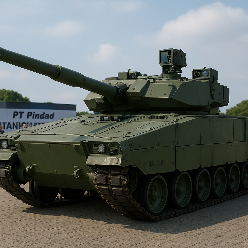PT Pindad Resmi Luncurkan Tank Harimau Generasi 3 dengan Sistem AI Targeting