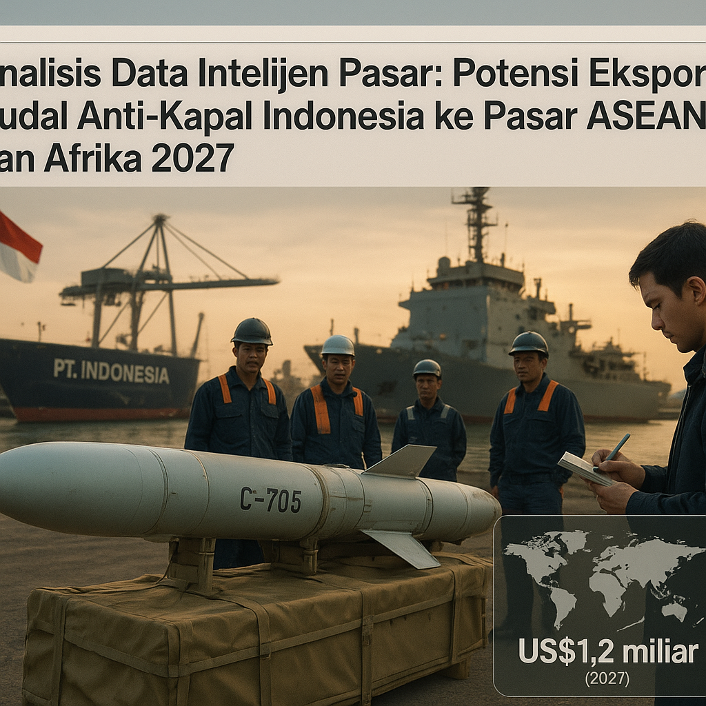 Analisis Data Intelijen Pasar: Potensi Ekspor Rudal Anti-Kapal Indonesia ke Pasar ASEAN dan Afrika 2027