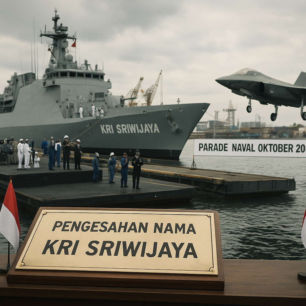 Pengesahan Nama KRI Sriwijaya dan Persiapan Naval Parade Oktober 2026