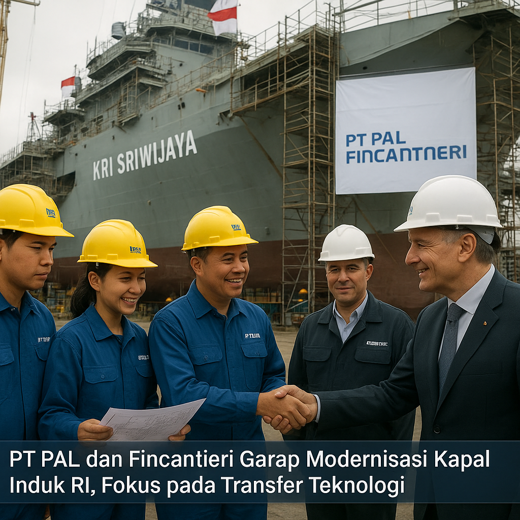 PT PAL dan Fincantieri Garap Modernisasi Kapal Induk RI, Fokus pada Transfer Teknologi
