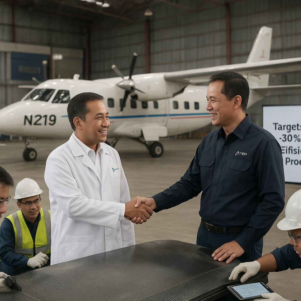 Indofarma dan PT DI Jalin Kerja Sama Produksi Komposit untuk N219