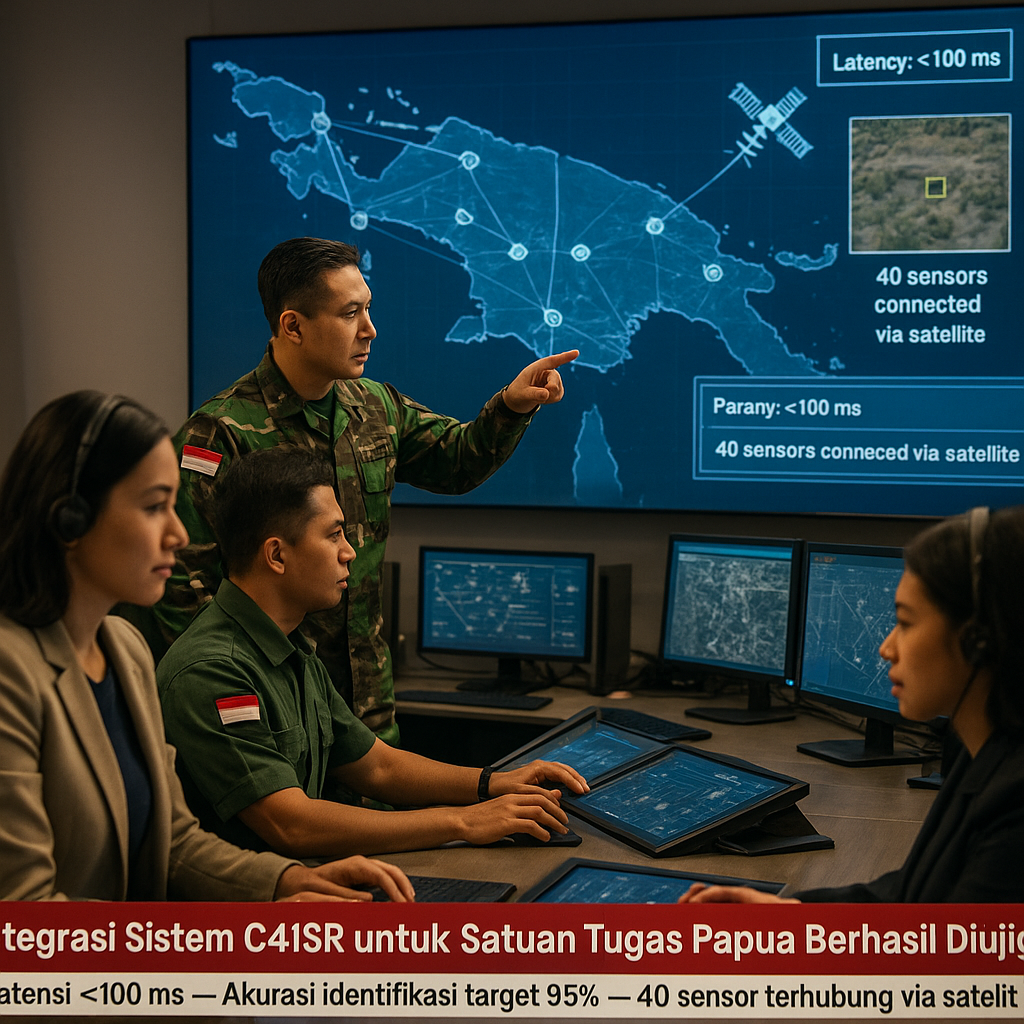 Integrasi Sistem C4ISR untuk Satuan Tugas Papua Berhasil Diujicoba