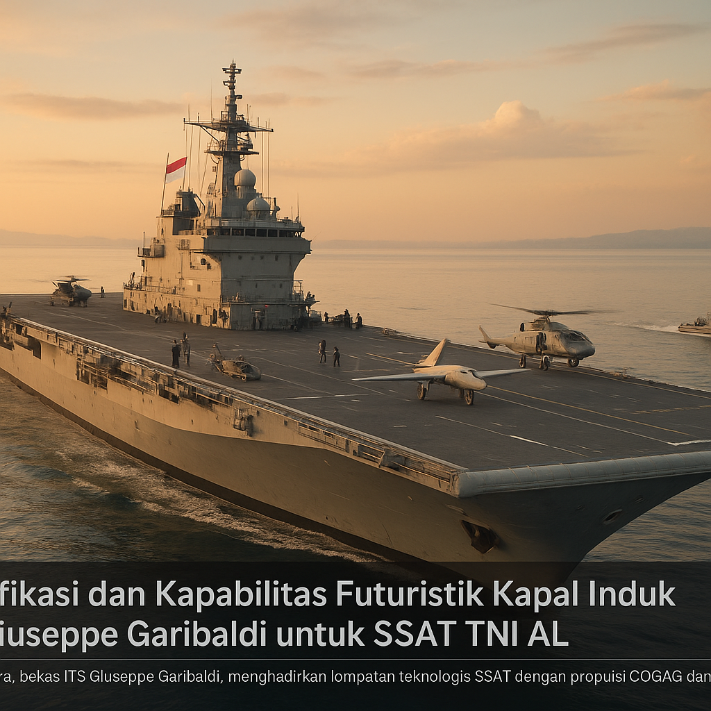 Spesifikasi dan Kapabilitas Futuristik Kapal Induk ITS Giuseppe Garibaldi untuk SSAT TNI AL