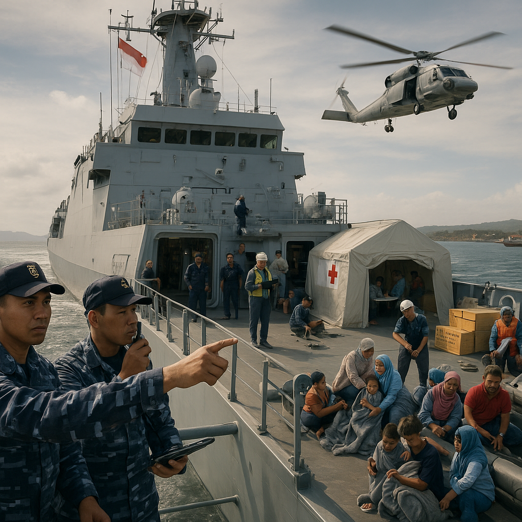 Operasionalisasi KRI Sriwijaya: Pusat Komando OMSP dan Penguatan Kemanusiaan Maritim