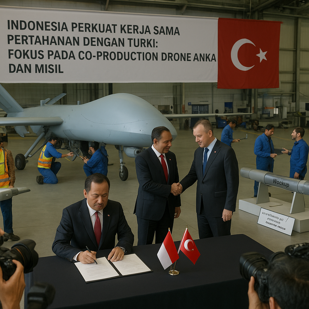 Indonesia Perkuat Kerja Sama Pertahanan dengan Turki: Fokus pada Co-Production Drone ANKA dan Misil