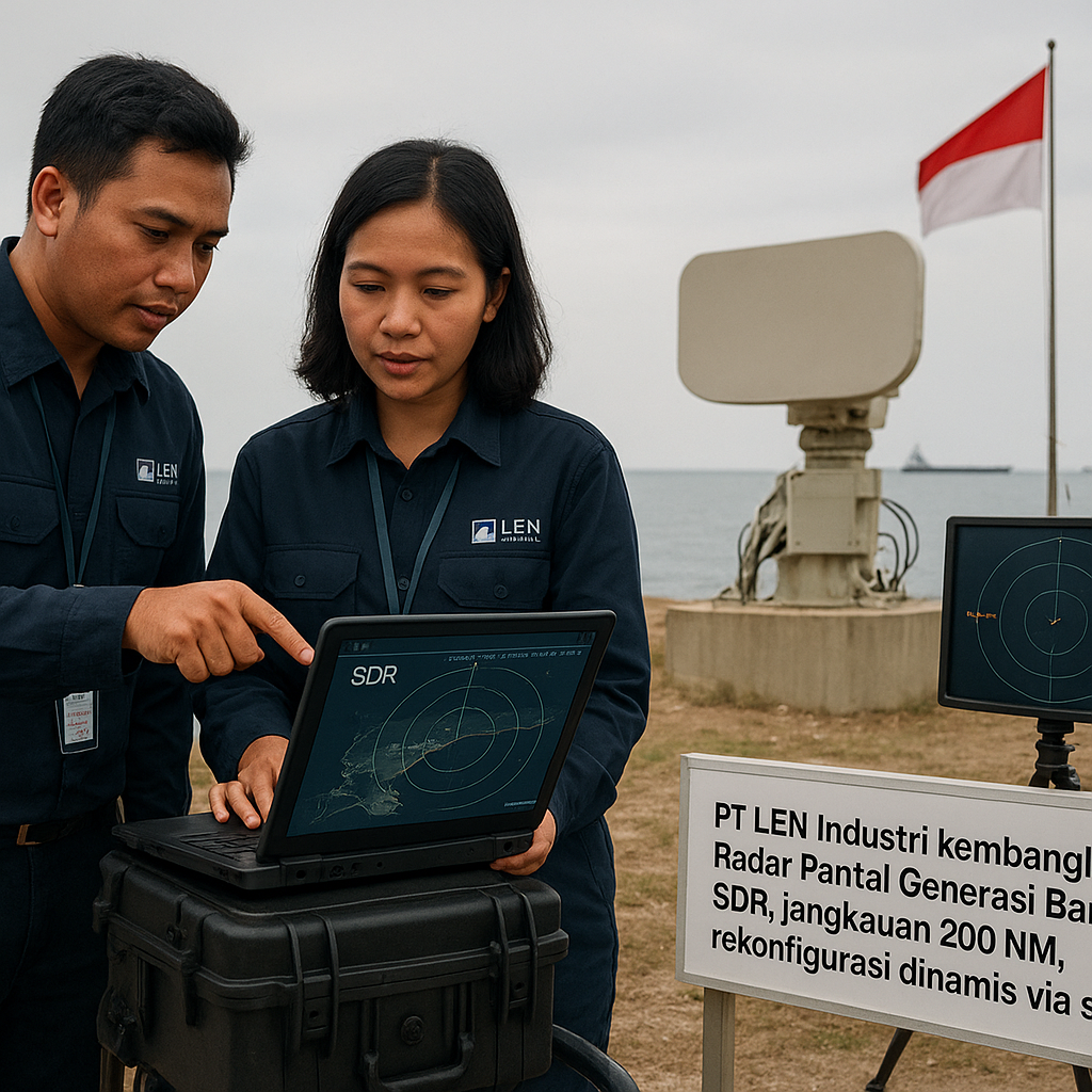 PT LEN Industri Kembangkan Radar Pantai Generasi Baru dengan Teknologi Software Defined Radio (SDR)