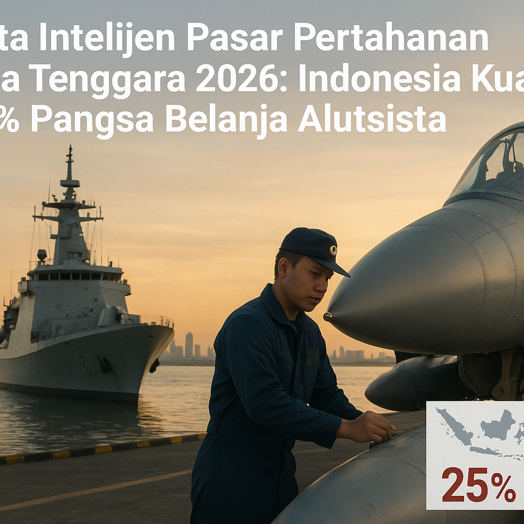 Data Intelijen Pasar Pertahanan Asia Tenggara 2026: Indonesia Kuasai 25% Pangsa Belanja Alutsista