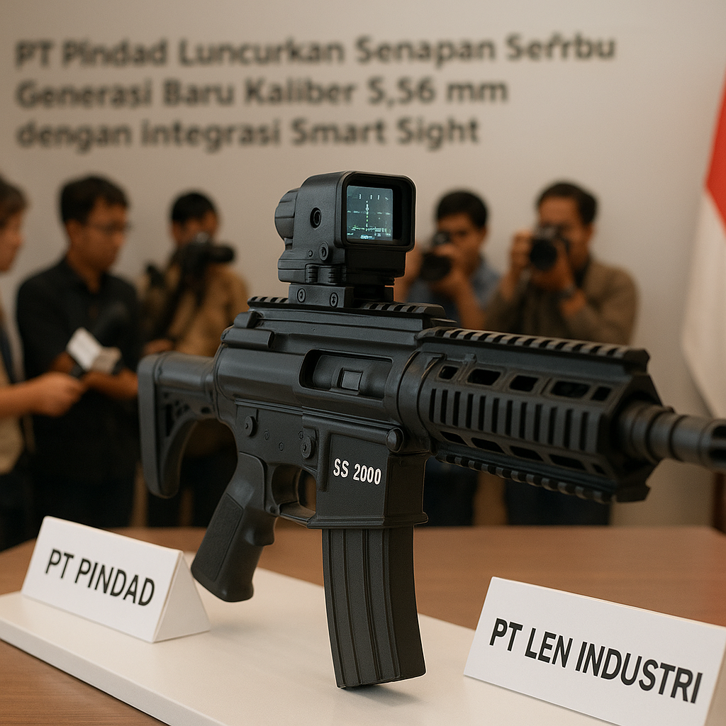PT Pindad Luncurkan Senapan Serbu Generasi Baru Kaliber 5,56 mm dengan Integrasi Smart Sight
