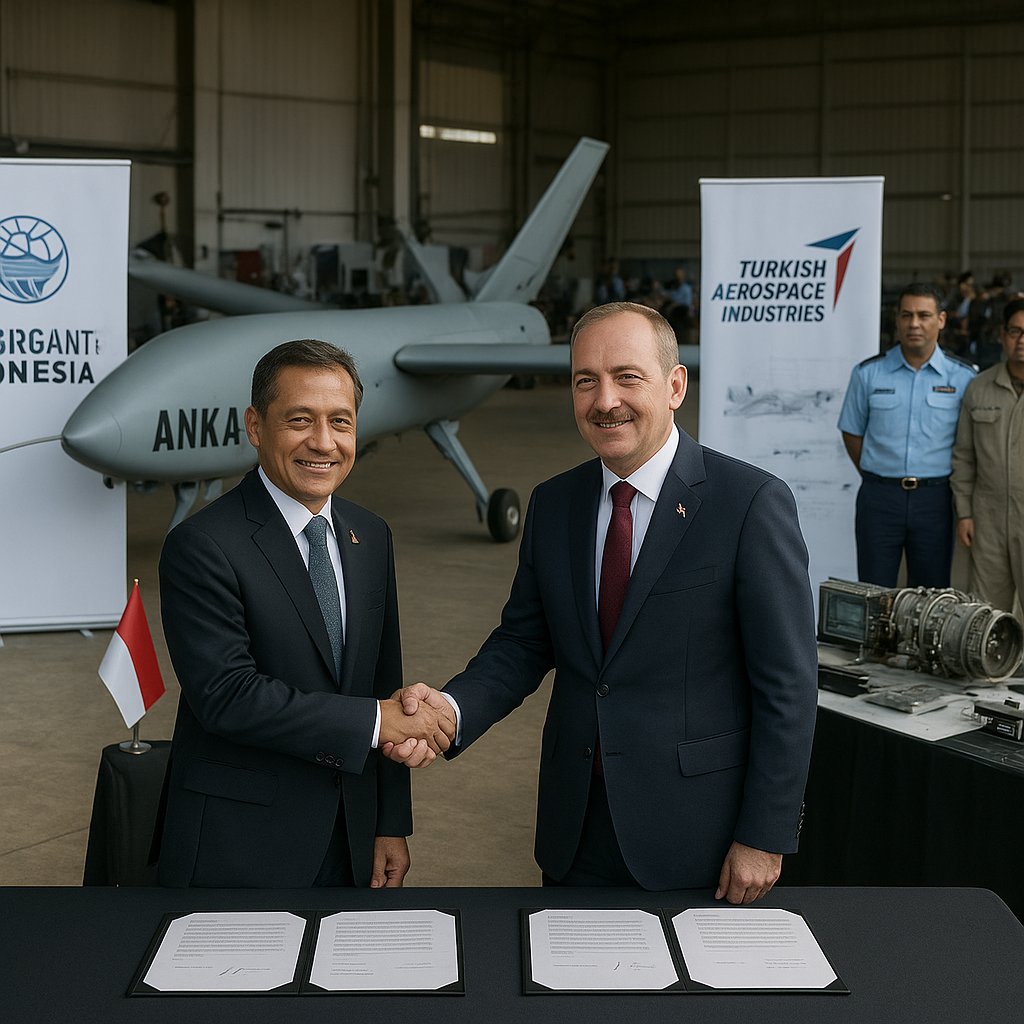 PTDI dan Turkish Aerospace Industries Tandatangani Kerja Sama Produksi Drone Tempur Generasi Baru