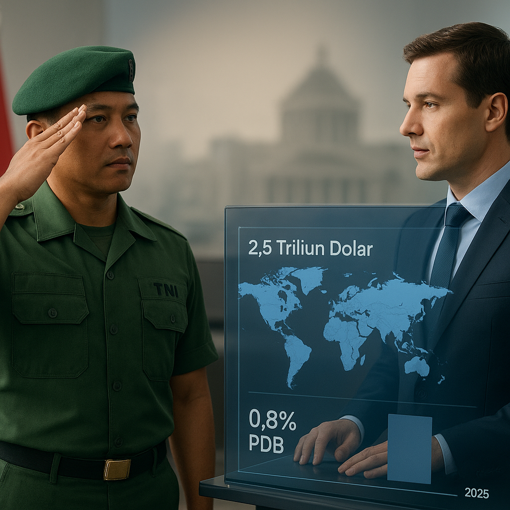 Data Intelijen Pasar: Belanja Pertahanan Global Tembus 2,5 Triliun Dolar, Indonesia Alokasikan 0,8% PDB