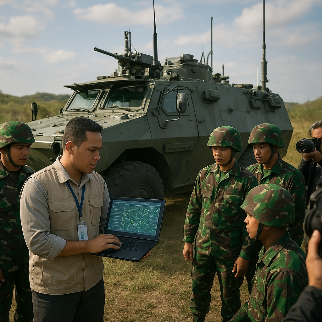 TNI AD Uji Coba Integrasi Sistem BMS Buatan Dalam Negeri pada Kendaraan Tempur Anoa