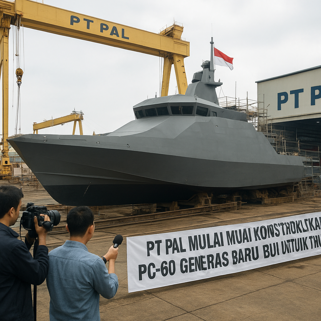 PT PAL Mulai Konstruksi Kapal Cepat Rudal PC-60 Generasi Baru untuk TNI AL