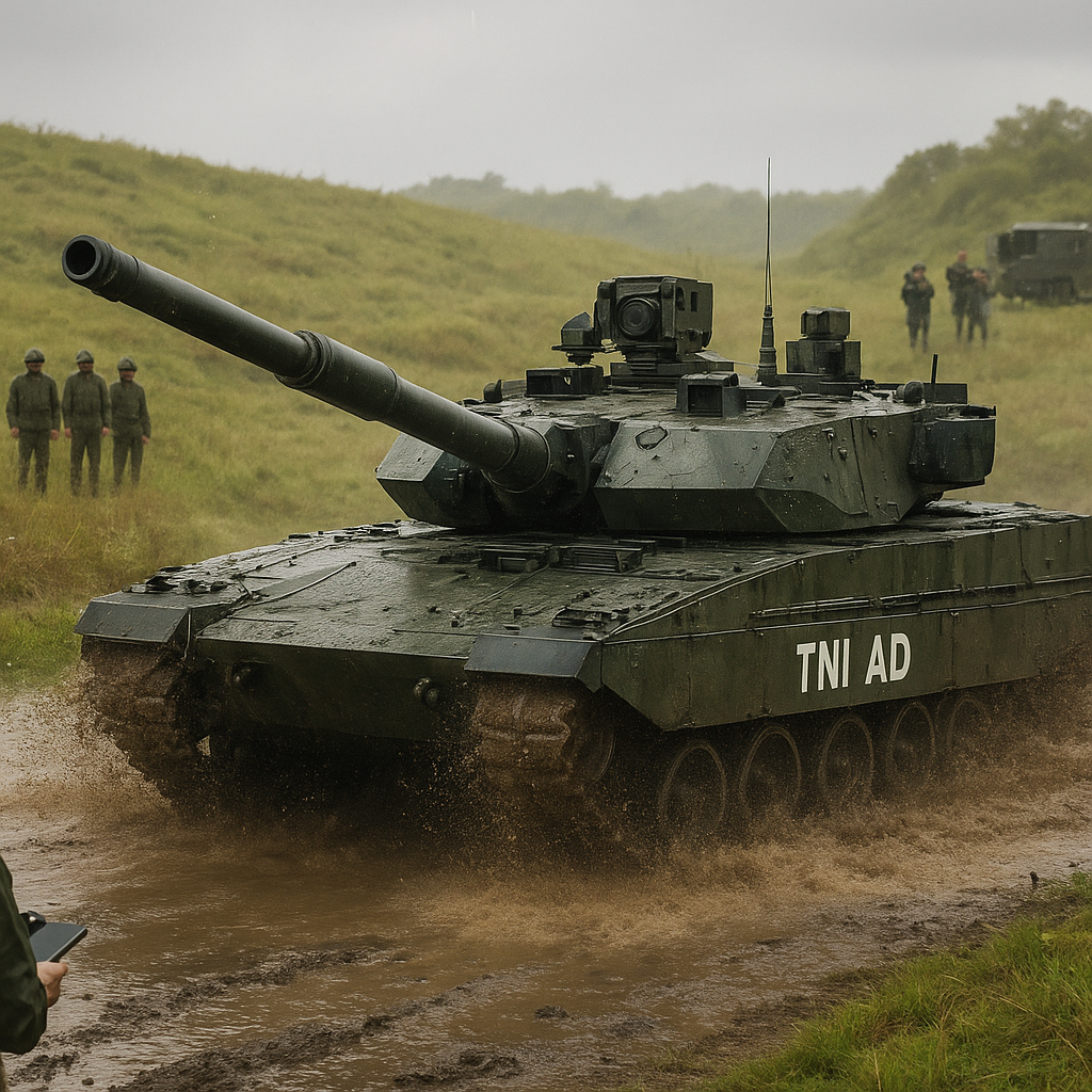 TNI AD Lakukan Uji Operasi Tank Harimau Hasil Kolaborasi Indonesia-Turki