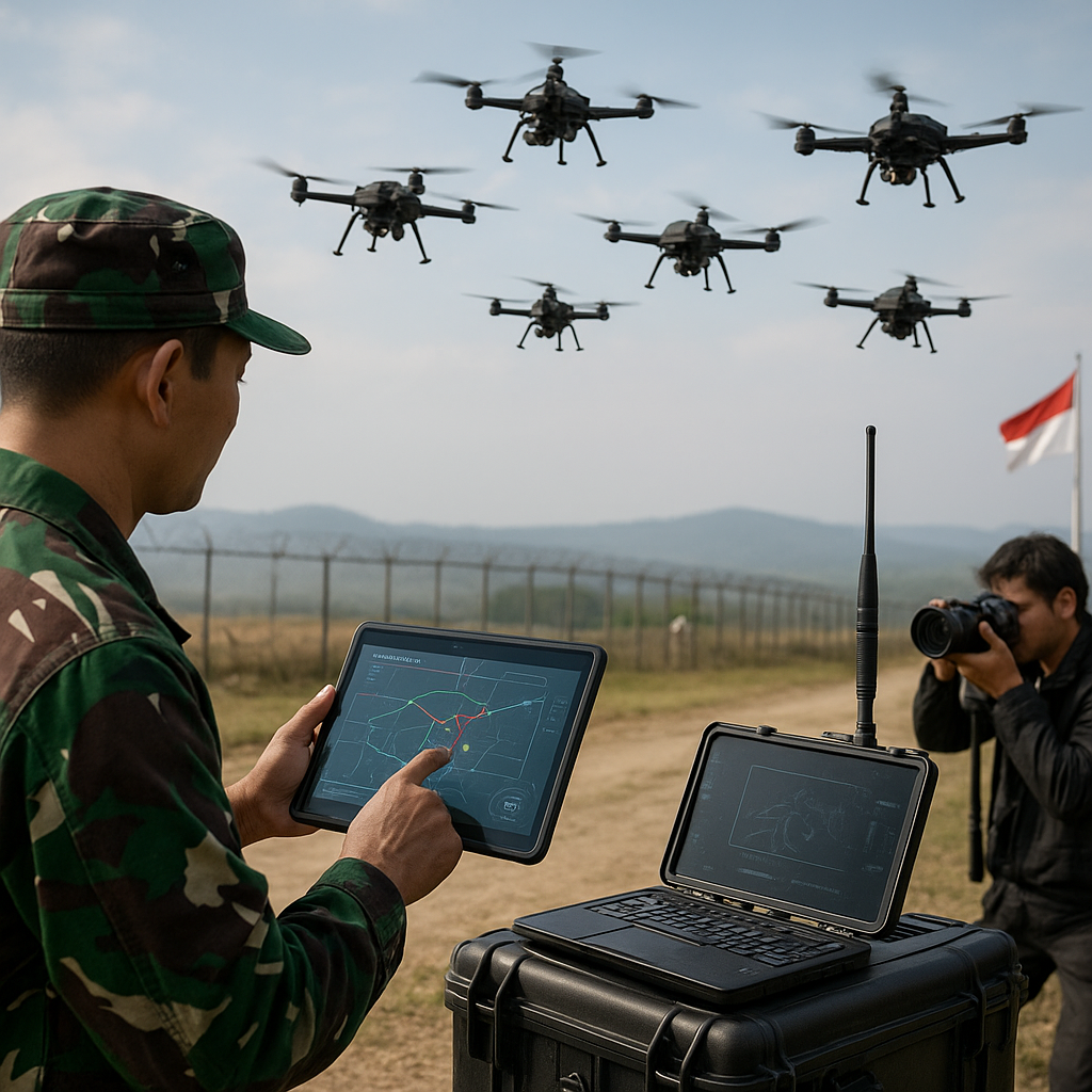 Kemhan Kembangkan Sistem Drone Swarm untuk Pengawasan Perbatasan