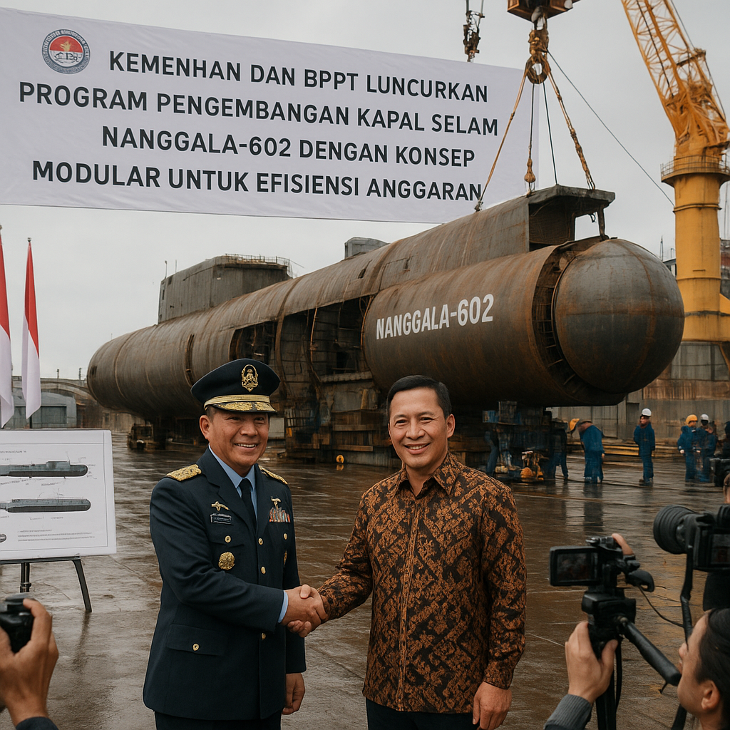 Kemenhan dan BPPT Luncurkan Program Pengembangan Kapal Selam Nanggala-602 dengan Konsep Modular untuk Efisiensi Anggaran