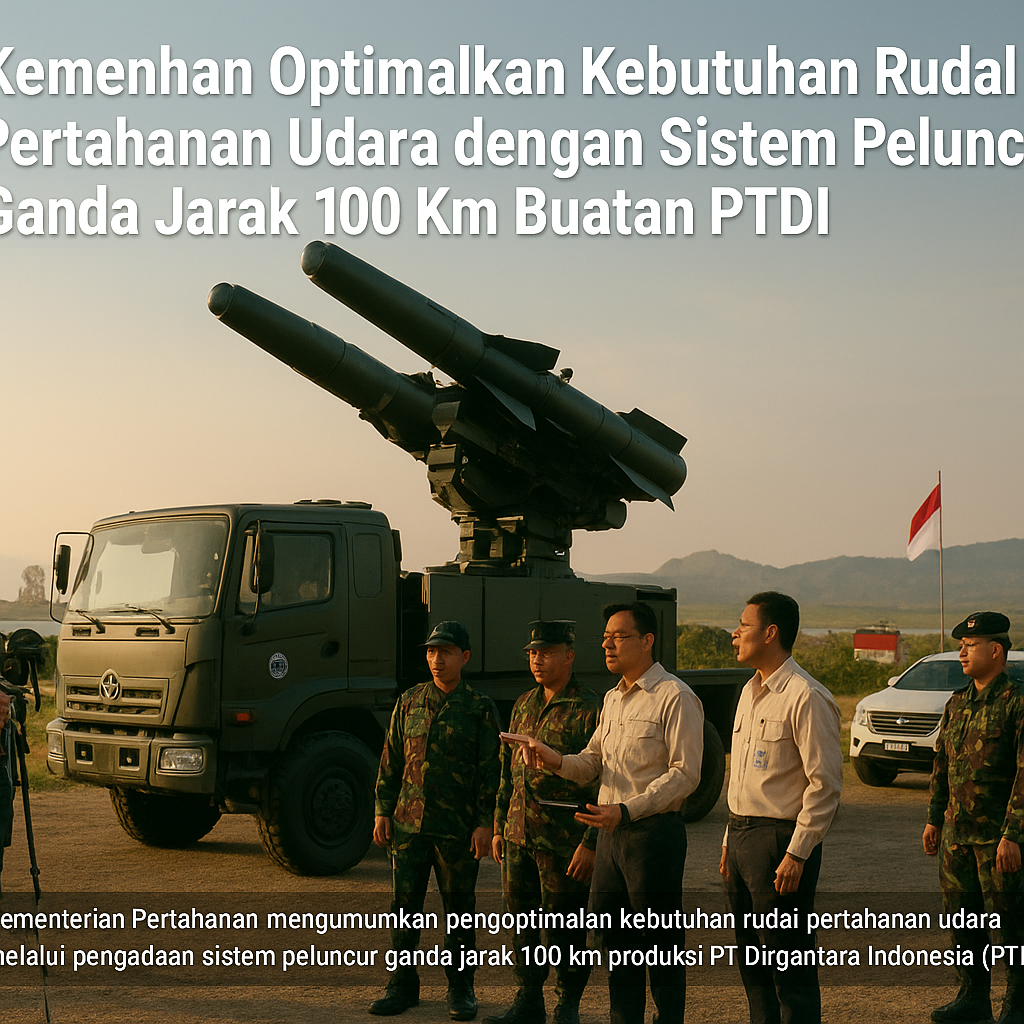 Kemenhan Optimalkan Kebutuhan Rudal Pertahanan Udara dengan Sistem Peluncur Ganda Jarak 100 Km Buatan PTDI
