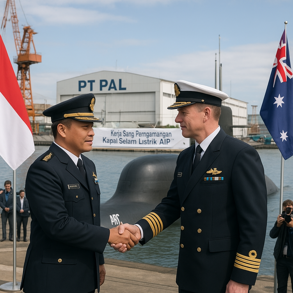 Indonesia-Australia Sepakat Kembangkan Kapal Selam Listrik Generasi Baru