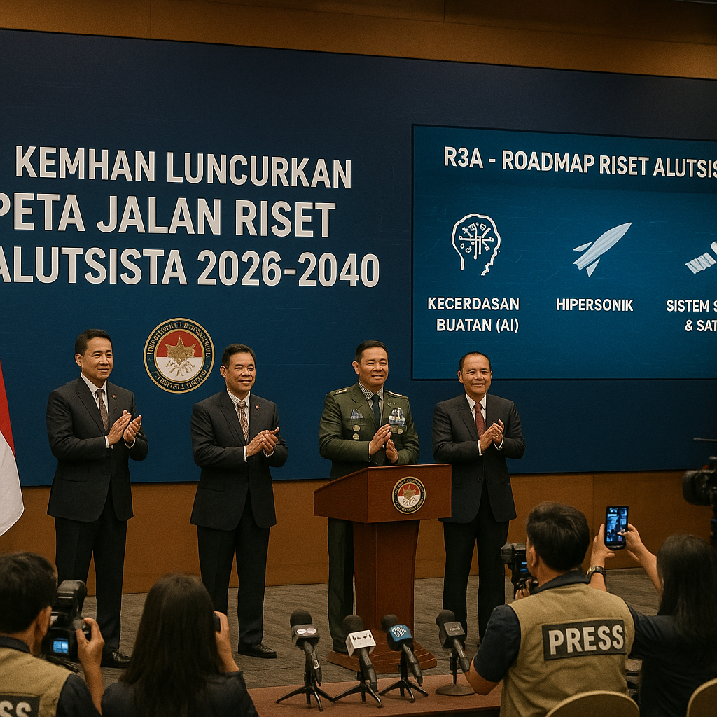 Kemhan Luncurkan Peta Jalan Riset Alutsista 2026-2040, Fokuskan pada AI dan Hipersonik