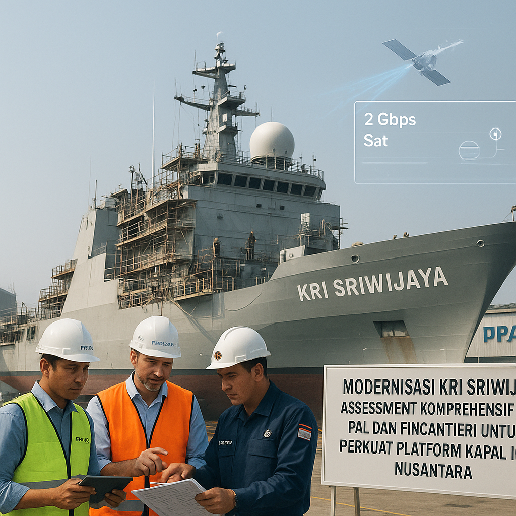 Modernisasi KRI Sriwijaya: Assessment Komprehensif PT PAL dan Fincantieri untuk Perkuat Platform Kapal Induk Nusantara