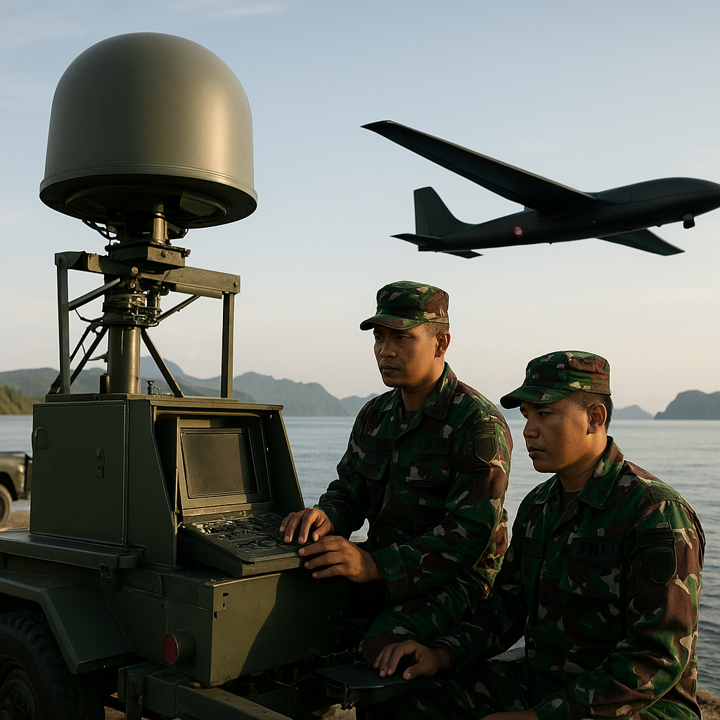 Integrasi Sistem Radar dan UAV untuk Pemantauan Perbatasan Maritim dan Darat Diluncurkan oleh TNI
