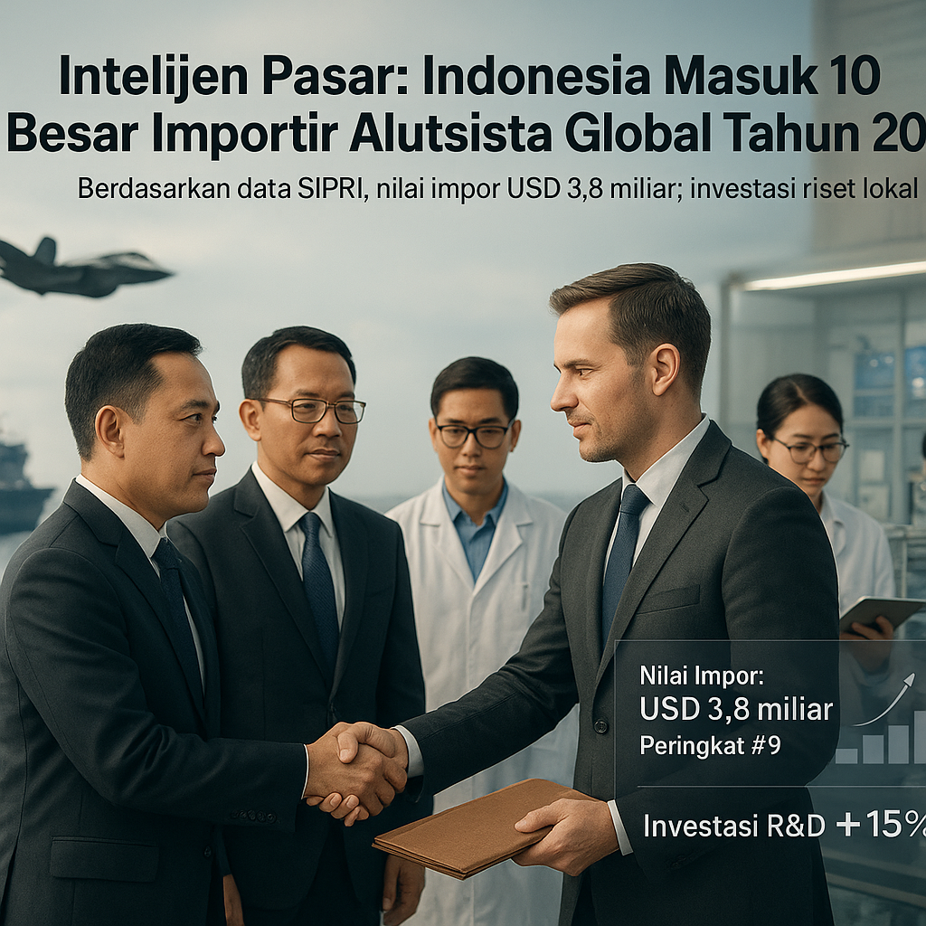Intelijen Pasar: Indonesia Masuk 10 Besar Importir Alutsista Global Tahun 2026