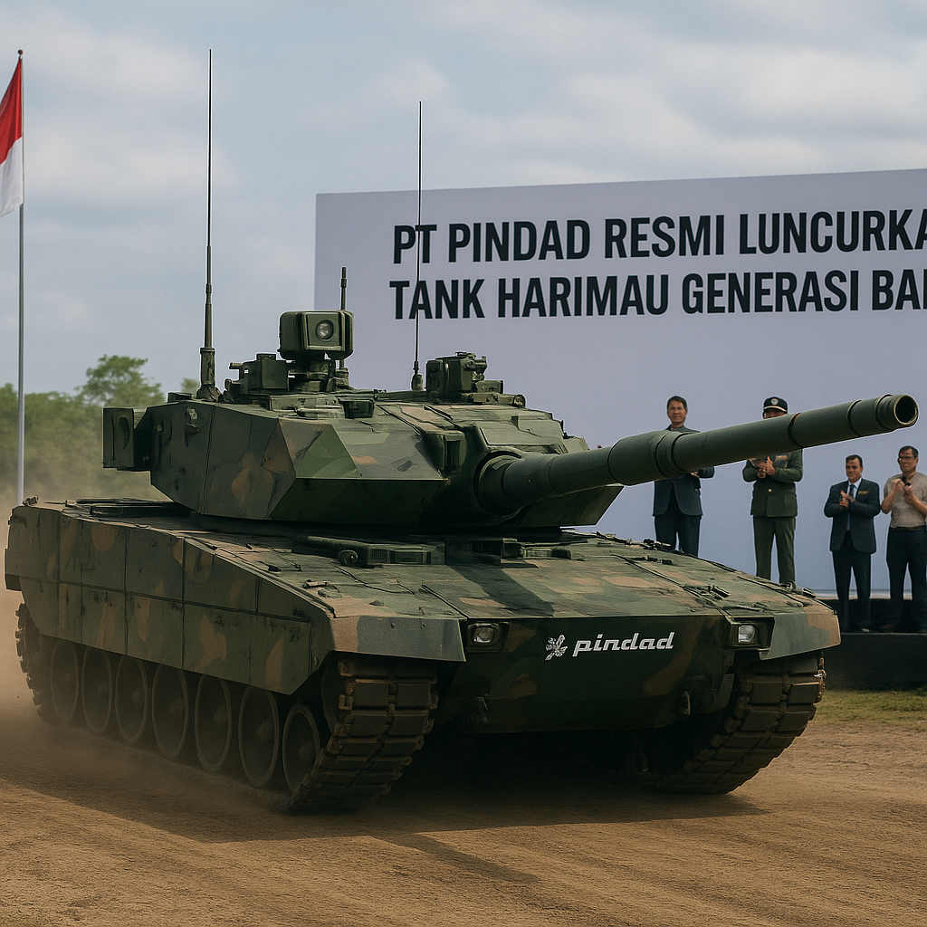 PT Pindad Resmi Luncurkan Tank Harimau Generasi Baru dengan Sistem C4ISR Terintegrasi