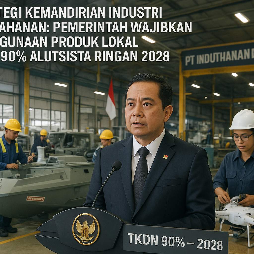 Strategi Kemandirian Industri Pertahanan: Pemerintah Wajibkan Penggunaan Produk Lokal pada 90% Alutsista Ringan 2028