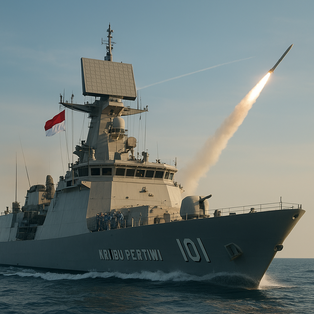 TNI AL Uji Coba Sistem Tempur Berbasis Aegis di Kapal Perusak KRI Ibu Pertiwi-101