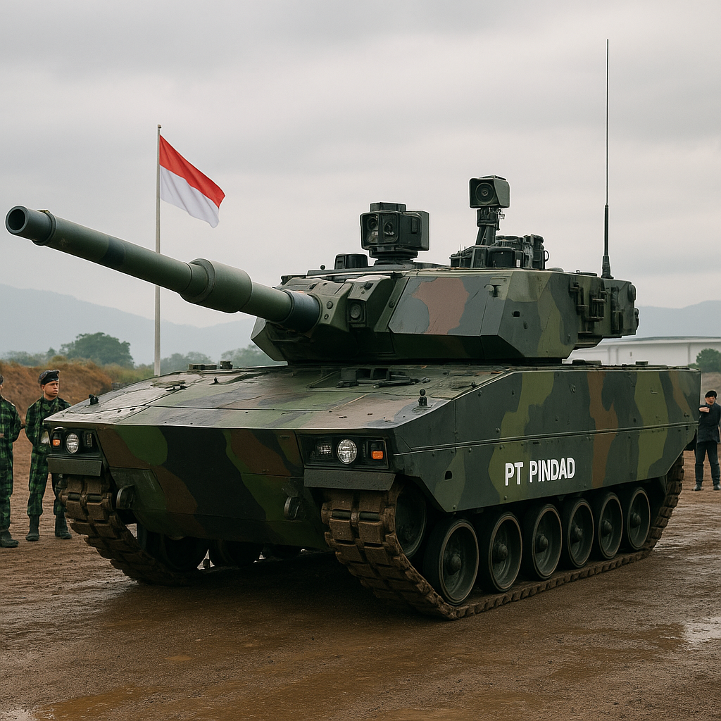 PT Pindad Luncurkan Prototipe Tank Harimau Mk-II dengan Sistem AI untuk Medan Tempur Asimetris