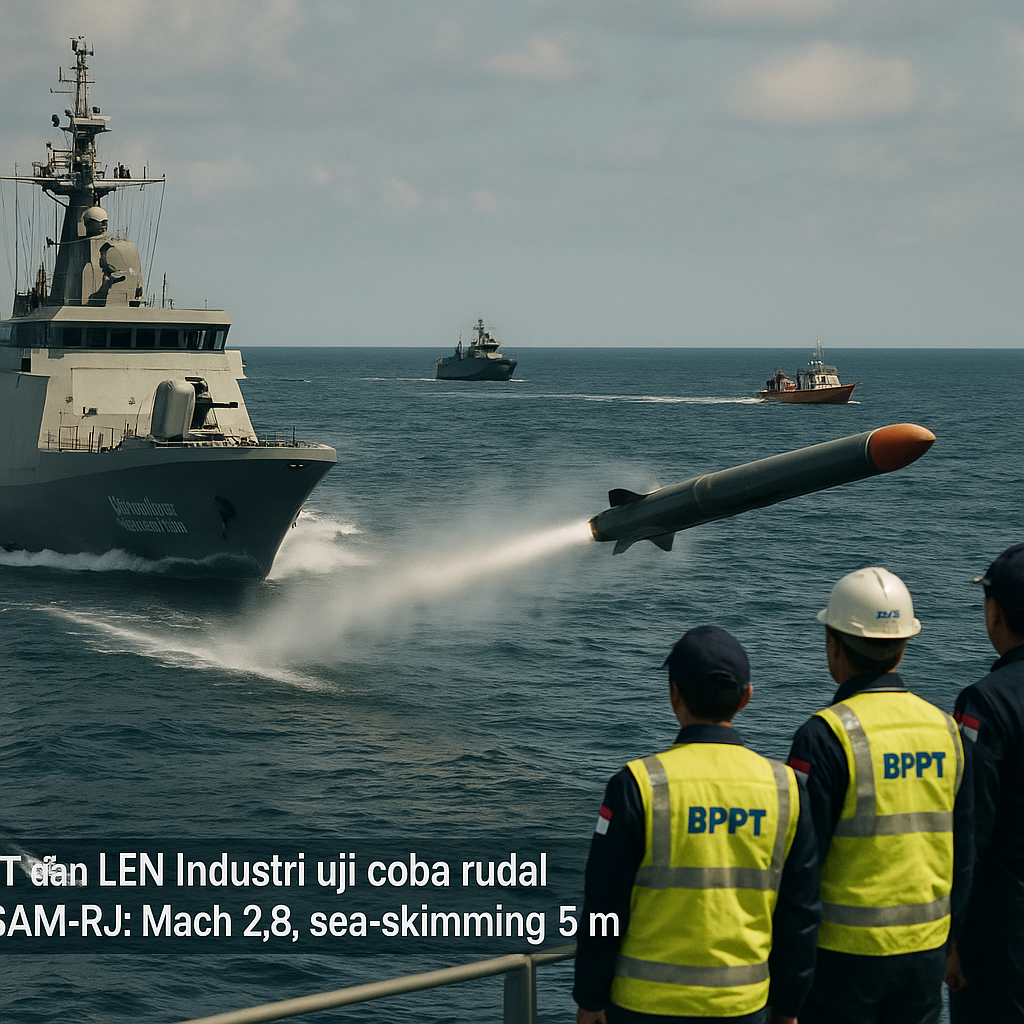 BPPT dan LEN Industri Uji Coba Rudal Anti-Kapal Berbasis Ramjet untuk Korvet Next Generation