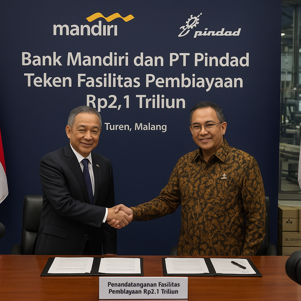 Bank Mandiri dan PT Pindad Teken Fasilitas Pembiayaan Rp2,1 Triliun untuk Proyek Amunisi Kaliber 5,56mm dan 7,62mm