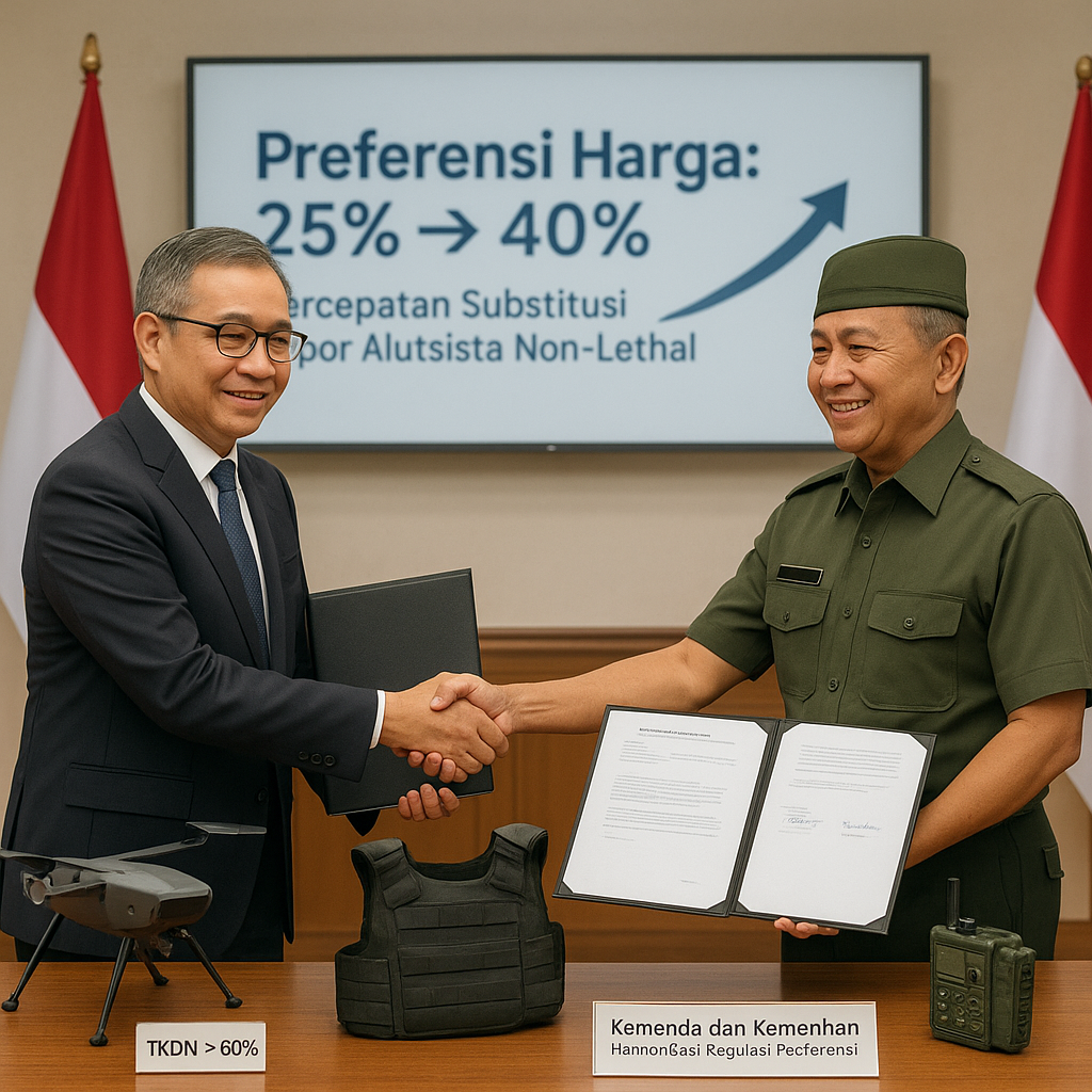 Kemendag dan Kemenhan Harmonisasi Regulasi Preferensi Harga Produk Pertahanan Dalam Negeri untuk Percepat Substitusi Impor