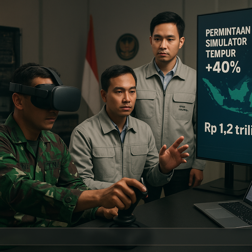 Data Intelijen: Permintaan Simulator Tempur untuk TNI Meningkat 40%, Industrial Dalam Negeri Siap Penuhi
