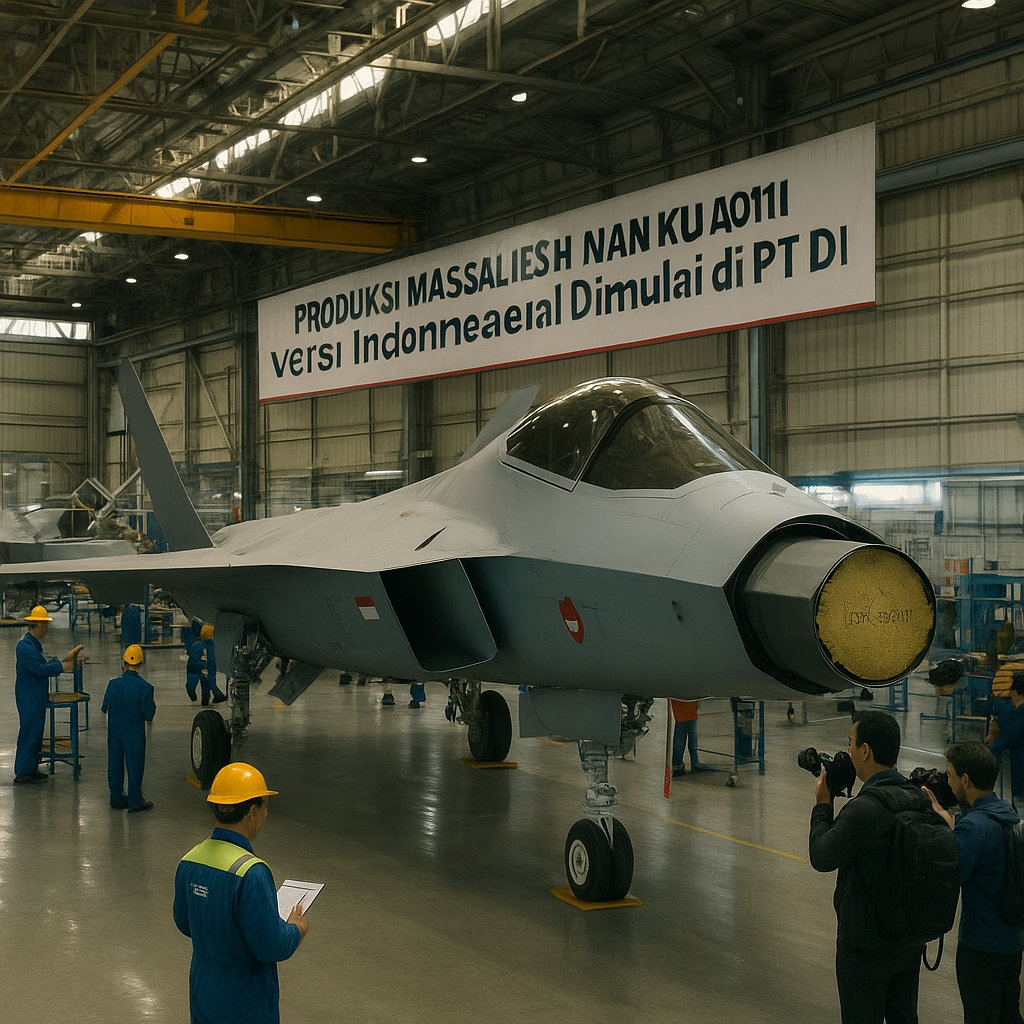 Produksi Massal KF-21 Boramae Versi Indonesia Dimulai di PT DI