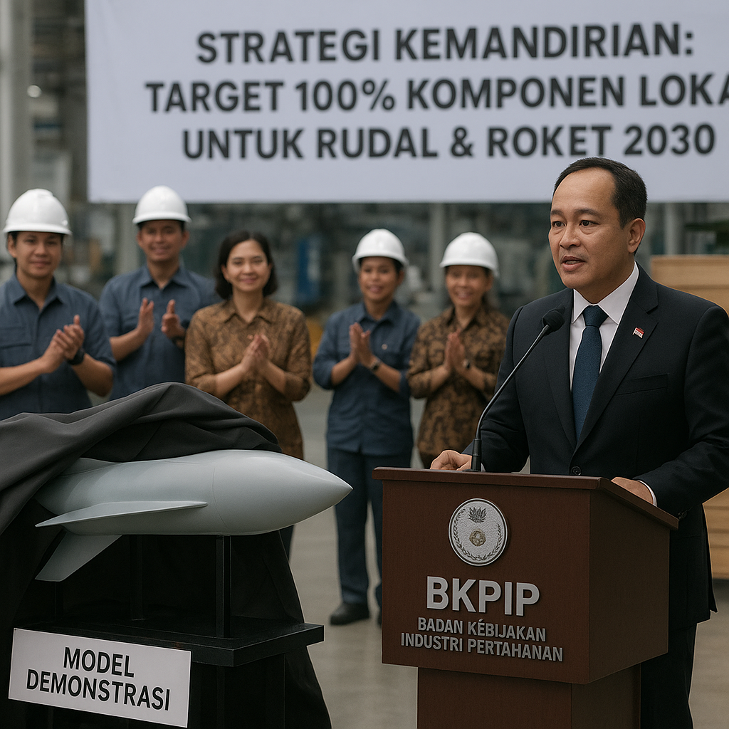 Strategi Kemandirian: Pemerintah Targetkan 100% Komponen Lokal untuk Rudal dan Roket pada 2030