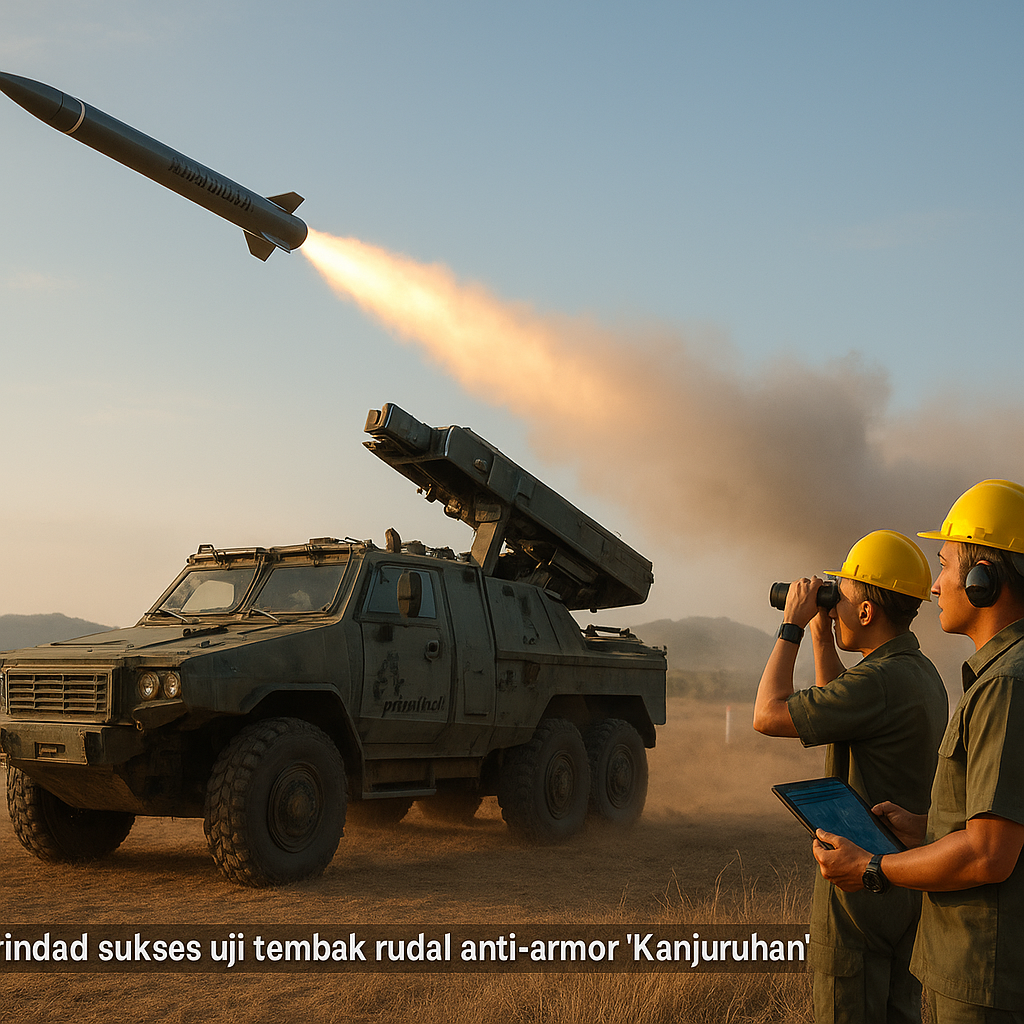 PT Pindad Sukses Uji Tembak Rudal Anti-Armor 'Kanjuruhan' Generasi Baru