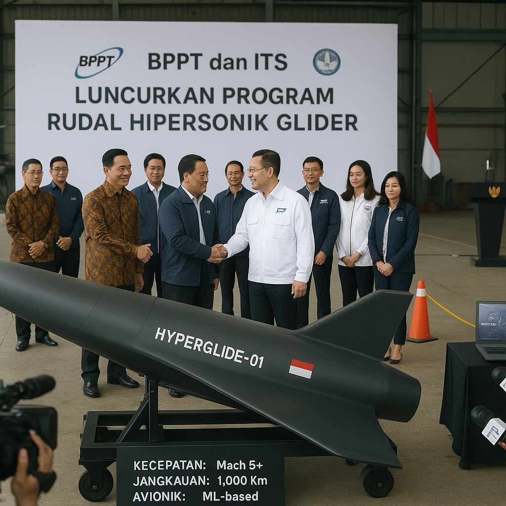 BPPT dan ITS Luncurkan Program Rudal Hipersonik Glider dengan Kecepatan Mach 5-plus