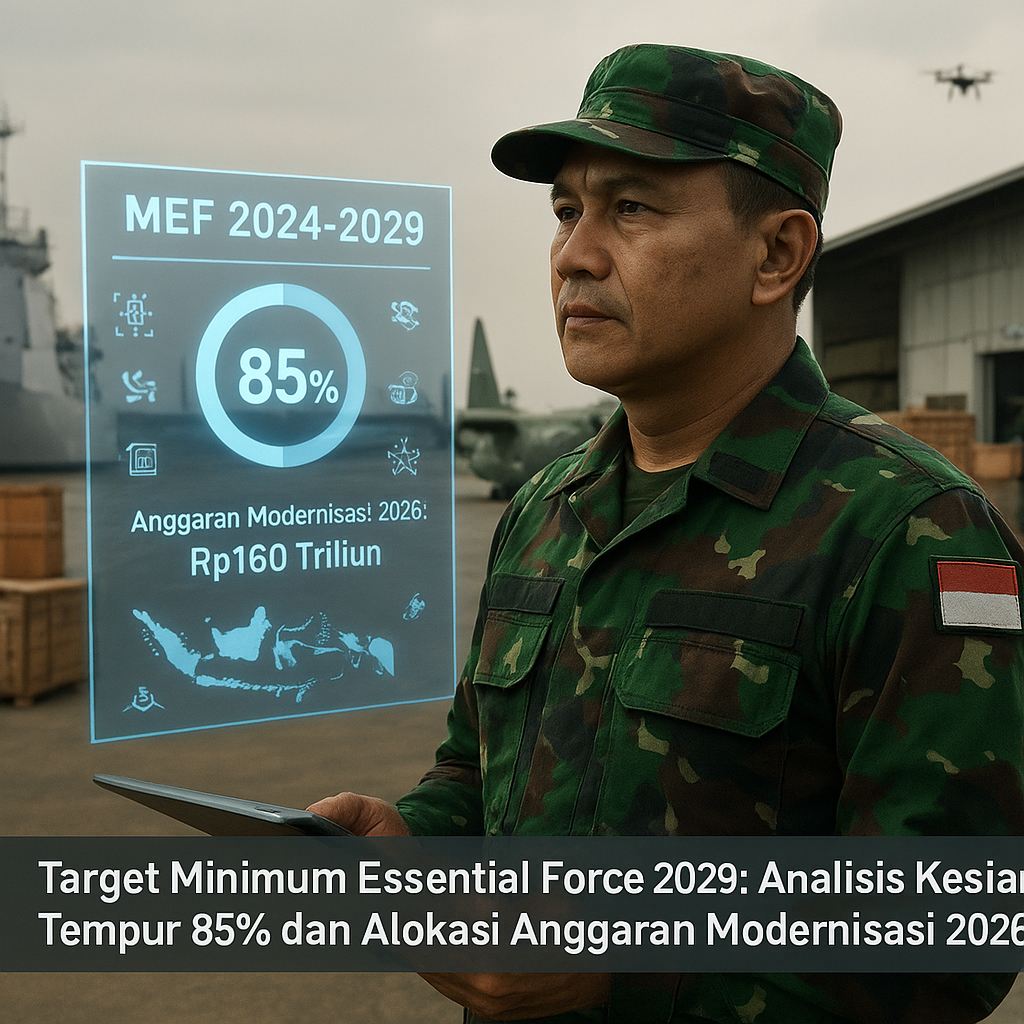 Target Minimum Essential Force 2029: Analisis Kesiapan Tempur 85% dan Alokasi Anggaran Modernisasi 2026