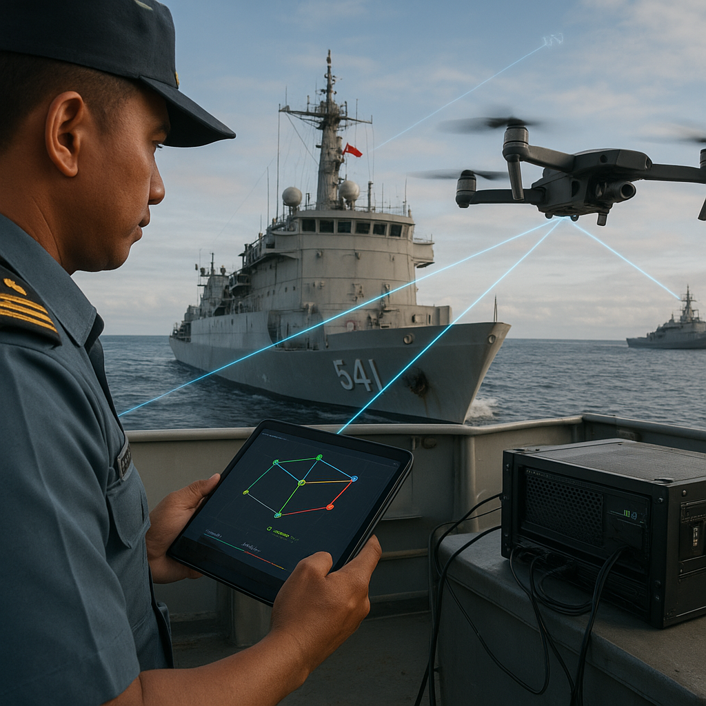 Integrasi Sistem Komando Multi-Platform: Tantangan Teknis Operasi Gabungan KRI Sriwijaya dan Drone UAV