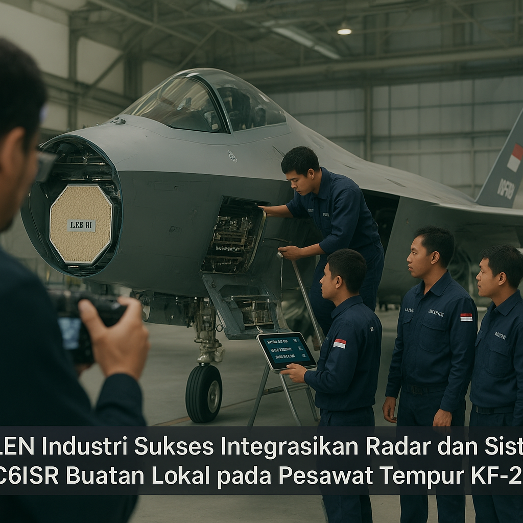 LEN Industri Sukses Integrasikan Radar dan Sistem C6ISR Buatan Lokal pada Pesawat Tempur KF-21