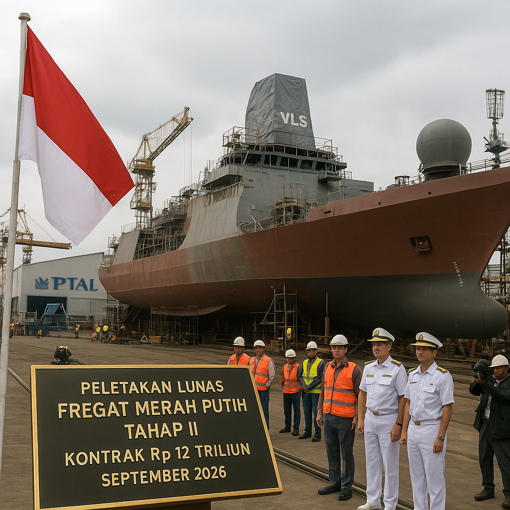 Modernisasi Alutsista TNI AL: Fregat Merah Putih Tahap II Mulai Dibangun